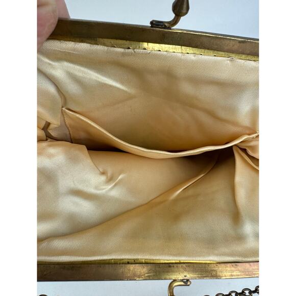 1930's French Woven Tapestry Purse with Orchestra Ticket Stub from 1970 - Picture 10 of 15